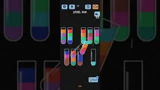 water color sort level 304 walkthrough solutions iOS