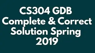 CS304(Object Oriented Programming) GDB Solution Spring 2019 |with Full Explanation|