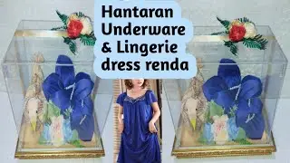 cara membuat hantaran pakaian dalam | baju tidur satin | baju tidur seserahan |lingerie dress