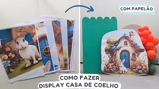 COMO FAZER CENÁRIO DE PÁSCOA GASTANDO POUCO | PAINEL DE PASCOA | PAINEL CASA DO COELHO PARA FOTOS