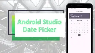 Date Picker in | Android Studio KOTLIN | android studio tutorial 2024.