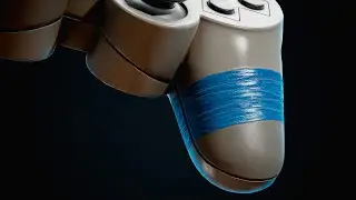 Texturing PS1 Controller. Substance Painter. Timelapse.