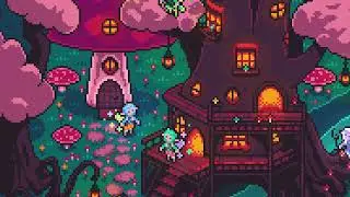 Pixel Art : "An enchanting tree with Fairies"