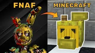 How To Build Springtrap From FNAF In Minecraft! (Java/Bedrock)