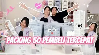 PACKING VLOG 50 PEMBELI TERCEPAT🥹💖 (PAYDAY RESTOCK)