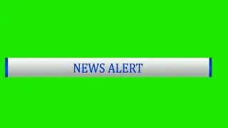 News Alert Green Screen Lowerthird | Clean Graphics With Template#NewsAlert