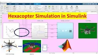 Hexacopter Simulation with Animation of flying in MATLAB/Simulink/Simscape Multibody