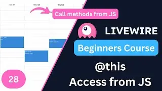 Call component methods from js (Ex : Full Calendar js) | Laravel Livewire 3 for Beginners EP28