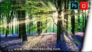 🔴 Como Crear RAYOS DE LUZ en PHOTOSHOP | Efecto de LUZ ⭐⭐⭐⭐⭐