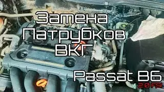 Замена патрубков ВКГ; Passat B6 2.0 FSI