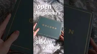 Opening my first Jungkook Album - BTS Jungkook Golden Unboxing #shorts