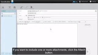 How to write an email message in RoundCube?