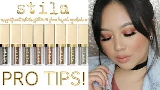 Stila Magnificent Metals Glitter & Glow Liquid Eyeshadow | PRO TIPS