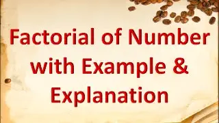 How to find factorial of a number