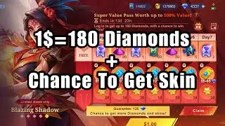 1$=180💎😱 + Chance to get a skin - mobile legends