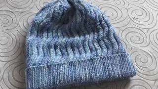 Тёплая шапка крючком Море волнуется slip stitch crochet beanie