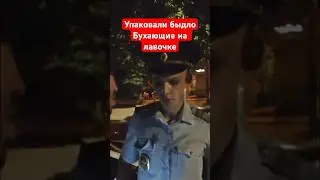 Сотрудники упаковали быдло бухающие на лавочке во дворе