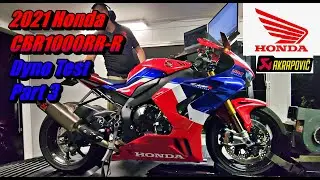 2021 Honda CBR1000RR-R Fireblade SP Dyno Test Part 3 new air filter, Ti exhaust, Flash