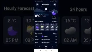 Daily and hourly Weather Forecast