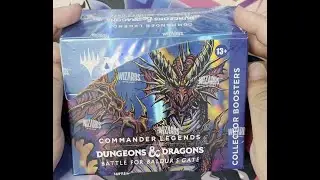 We Pulled a Shiny Dragon! Commander Legend's Baldur's Gate Collector Booster Box Opening