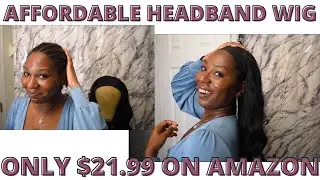 MOST AFFORDABLE HEADBAND WIG: $21.99 on Amazon!