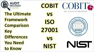 COBIT vs ISO 27001 vs NIST | The Ultimate Framework Comparison | Key Differences You Need to Know !