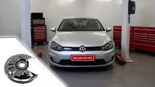 Volkswagen E-Golf(VII): Hvordan bytte bremseskjold bak - 2013 og nyere modeller