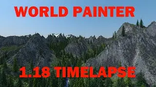 Extreme World Painter Timelapse 384 Block Tall Mountains Minecraft [Free Download]