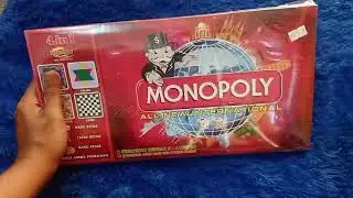 unboxing mainan monopoli, ular tangga, halma dan catur.  cuma 17ribuan