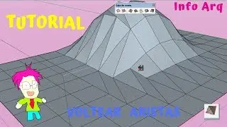 Voltear aristas - Caja de arenas SketchUp