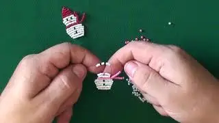 Снеговик из бисера