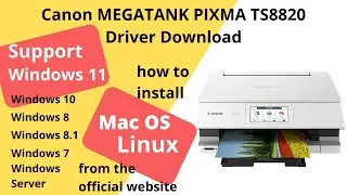 Canon MEGATANK PIXMA TS8820 Driver Download and Setup Windows 11 Windows 10, Mac 14, Mac 13
