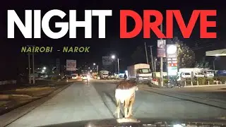 Driving on Mai Mahiu Escarpment at Night