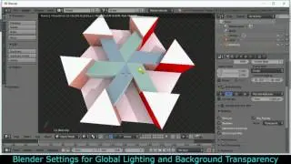 170302 Blender Animation - Global Lighting and Transparency Settings