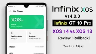 Infinix GT 10 Pro XOS 14 Android 14 vs XOS 13 Android 13 | Which One is Better? Roll back Video !