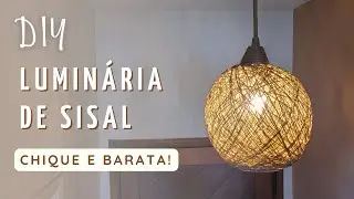 COMO FAZER UMA LUMINÁRIA BOHO CHIC GASTANDO POUCO! -  Faça Você Mesmo - Decoração Boho Chic