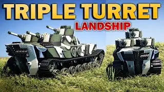 I Built A Triple Turret Literal LANDSHIP Tank In Sprocket!