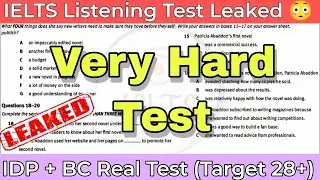 VERY HARD LISTENING TEST 2024 | BC & IDP REAL IELTS LISTENING TEST | NEW IELTS LISTENING TEST 2024