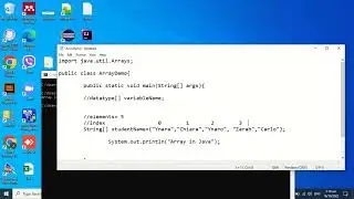 Java Tutorial: One dimensional Array