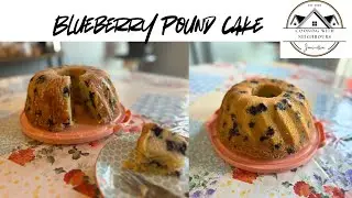 Simple Blueberry dessert. Baking A Pound cake