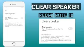 Clear Speaker MIUI Hidden Feature | Remove Dust From Speakers | Enable MIUI 12 Clear Speaker