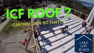 Our ICF Concrete Roof: Suspended concrete roof using LiteDeck ICF panels for our rooftop deck