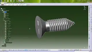 Catia Tutorial | Screw Design 3D Modeling | part design | cad cam cae Autocad Solidworks Ansys