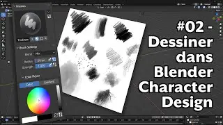 BLENDER - Création de personnage - Dessiner dans Blender #02