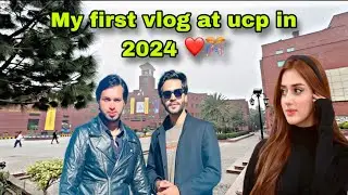 My first vlog at ucp university in 2024 ❤️❄️+ challenge with malai 😍👍 
