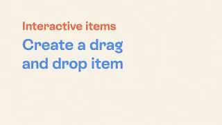 Interactive Item Types: Create a Drag and Drop Item