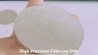 5 layer sintered wire mesh; stainless steel sintered metal filter. Microporous sintered metal.