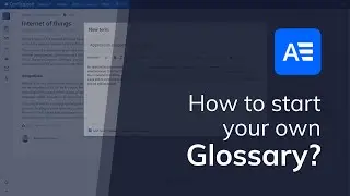 How to start your own Glossary in Confluence?