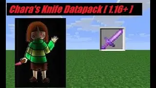 Glitchtale Chara's Knife Datapack Minecraft 1.16+