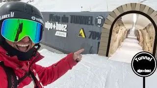 Skiing the famous Tunnel Piste | Alpe d’Huez! | #Insta360